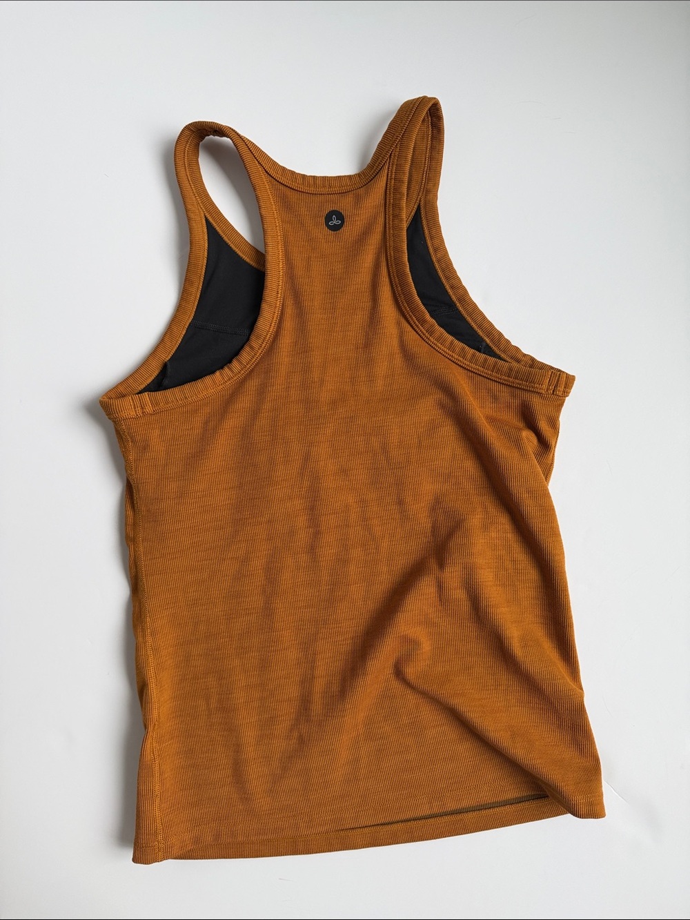 Prana Ribbed Racerback Tank in Rust Brown - Picture 3 of 4